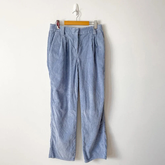 Aritzia  Sunday Best Harvey Corduroy Wide Leg Pants Dune Blue Size 4 - Picture 6 of 11